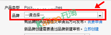 速卖通品牌属性不可以自定义
